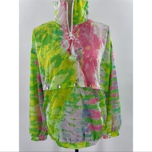 Urban Outfitters Neon Tie-Dye windbreaker